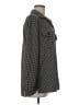 Max Studio Houndstooth Gray Long Sleeve Blouse Size M - photo 4