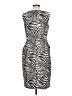 Coldwater Creek Animal Print Ivory Cocktail Dress Size 12 - photo 2