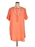 SimpleFun 100% Rayon Orange Casual Dress Size XL - photo 1
