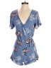 One Clothing Floral Blue Romper Size S - photo 1
