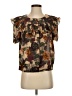 Unbranded Brown Short Sleeve Blouse Size S (estimated) - photo 1