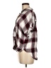 Harper 100% Rayon Plaid Gray Short Sleeve Blouse Size M - photo 5