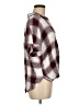 Harper 100% Rayon Plaid Gray Short Sleeve Blouse Size M - photo 4