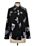 Banana Republic 100% Polyester Floral Black Long Sleeve Blouse Size XS - photo 1