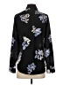 Banana Republic 100% Polyester Floral Black Long Sleeve Blouse Size XS - photo 2
