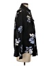Banana Republic 100% Polyester Floral Black Long Sleeve Blouse Size XS - photo 4