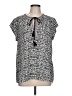 DR2 Black Short Sleeve Blouse Size L - photo 1