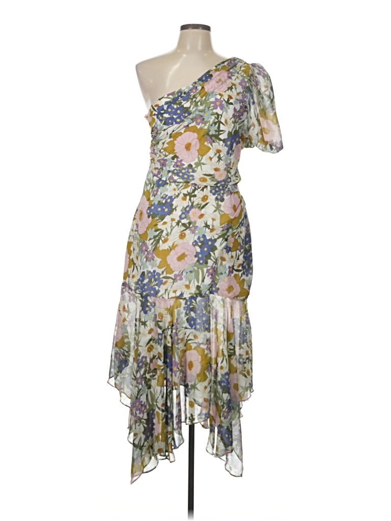 Pre-owned Astr Cocktail Dress In Silver