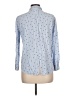 Alexander Jordan 100% Rayon Polka Dots Blue Long Sleeve Button-Down Shirt Size L - photo 2