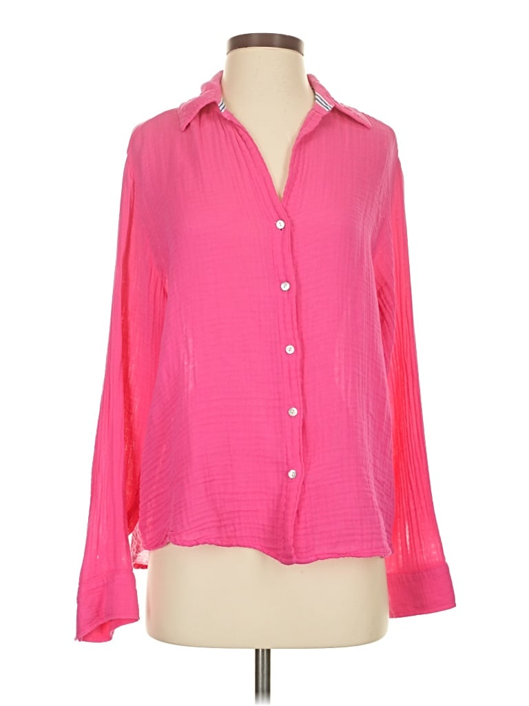 Pre-owned Sundry Long Sleeve Blouse In Pink