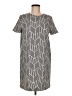 Zara Basic Chevron-herringbone Gray Casual Dress Size M - photo 1