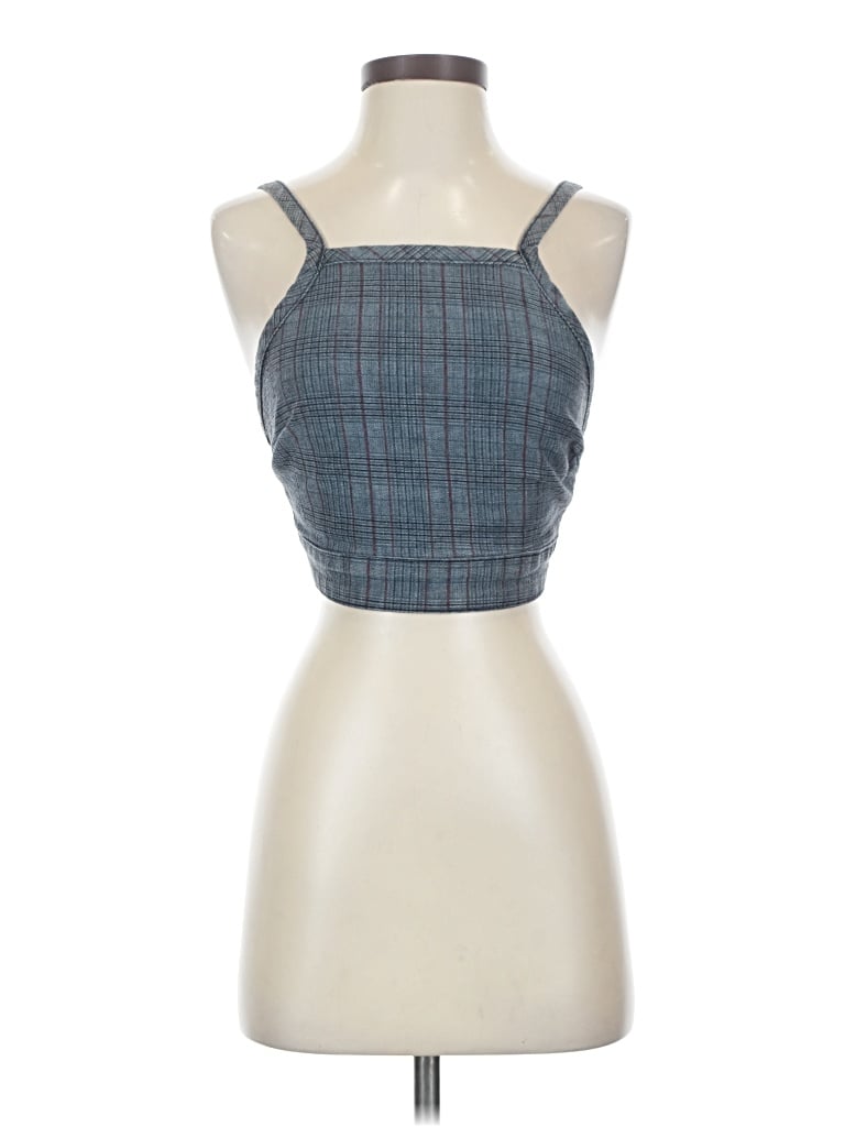 Pre-owned Mumu Blue Sleeveless Top Blue Square Neckline Tops