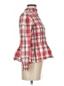 Zara Plaid Red Long Sleeve Blouse Size XS - photo 4