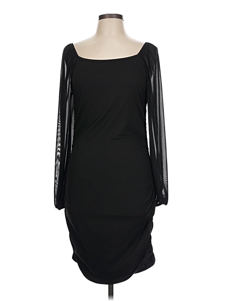 Pre-owned Shein Curve Cocktail Dress In Black