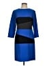Carlisle Color Block Blue Casual Dress Size 2 - photo 1