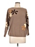 Aaeda Floral Brown Pullover Sweater Size L - photo 1
