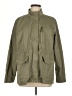 Kensie 100% Cotton Solid Green Raincoat Size L - photo 1