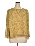 Max Studio 100% Polyester Yellow 3/4 Sleeve Blouse Size XL - photo 1