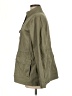 Kensie 100% Cotton Solid Green Raincoat Size L - photo 5
