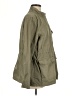 Kensie 100% Cotton Solid Green Raincoat Size L - photo 4