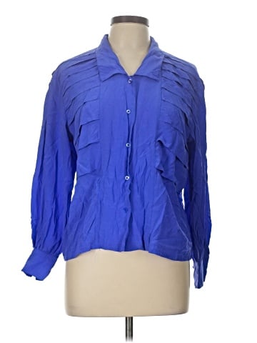 Assorted Brands Long Sleeve Silk Top (view 1)