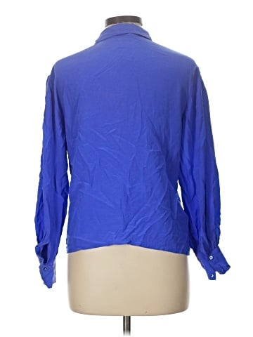 Assorted Brands Long Sleeve Silk Top (view 2)