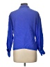 Assorted Brands 100% Silk Blue Long Sleeve Silk Top Size 12 - photo 2