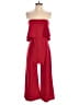 Assorted Brands Color Block Red Jumpsuit Size M - photo 1