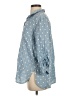 John Mark 100% Lyocell Polka Dots Blue 3/4 Sleeve Button-Down Shirt Size M - photo 5
