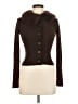 Studio 100% Polyester Brown Cardigan Size M - photo 1