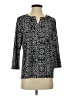 Briggs Black 3/4 Sleeve Blouse Size S - photo 1