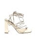Aqua Ivory Gold Sandals Size 8 - photo 1
