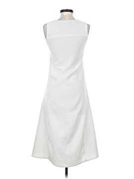 chinese dress ladies Smocked Beige Linen Dress M main image 0