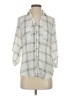 Iz Byer 100% Polyester Plaid Ivory 3/4 Sleeve Blouse Size S - photo 1
