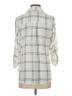 Iz Byer 100% Polyester Plaid Ivory 3/4 Sleeve Blouse Size S - photo 2