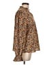 Unbranded 100% Polyester Floral Brown Long Sleeve Blouse Size L - photo 4