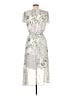 DKNY 100% Polyester Floral Gray Cocktail Dress Size 10 - photo 2
