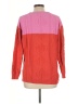 Bella Bliss Color Block Pink Pullover Sweater Size L - photo 2