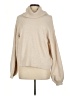 Kaisley 100% Polyester Solid Tan Turtleneck Sweater Size L - photo 1