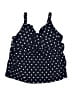 Lands' End Polka Dots Blue Swimsuit Top Size 2X (estimated) - photo 1