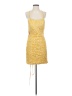 Unbranded 100% Polyester Yellow Cocktail Dress Size 4 - photo 1