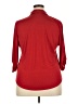 DressBarn Red 3/4 Sleeve Button-Down Shirt Size 2X - photo 2