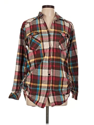 Matchstick Long Sleeve Button-Down Shirt (view 1)