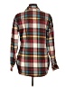 Matchstick 100% Cotton Plaid Brown Long Sleeve Button-Down Shirt Size L - photo 2