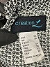 Creation L Houndstooth Gray Long Sleeve Blouse Size 20 - photo 7