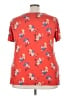 Halogen Floral Red Short Sleeve T-Shirt Size 3X - photo 2