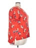 Halogen Floral Red Short Sleeve T-Shirt Size 3X - photo 4