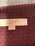 Ann Taylor LOFT 100% Cotton Solid Burgundy Pullover Sweater Size M - photo 7