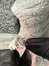 Olivia Grey Metallic Silver Turtleneck Sweater Size S - photo 8