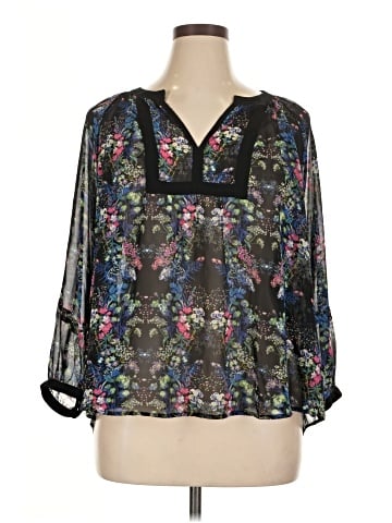 Nicole by Nicole Miller 3/4 Sleeve Blouse (view 1)